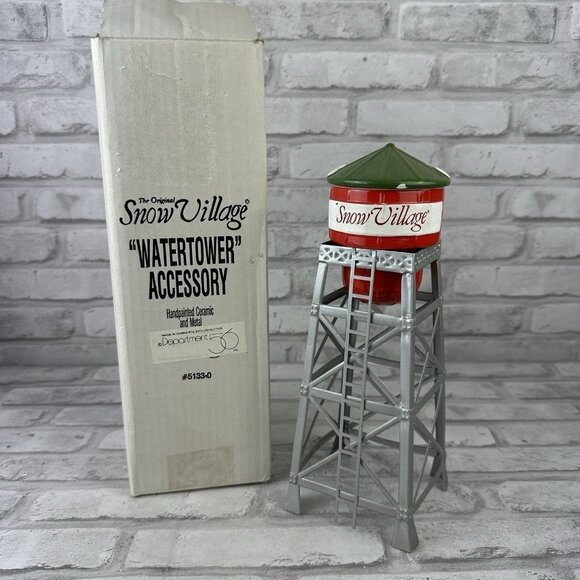 Dept 56 Original Snow Village Watertower Accessory 5133-0 In Box - Picture 1 of 3